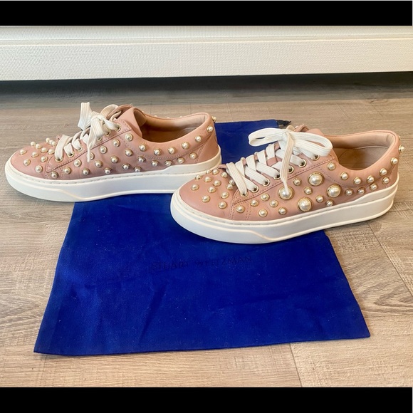 Stuart Weitzman Pearline Sneakers, Size 5.5 - Picture 1 of 8